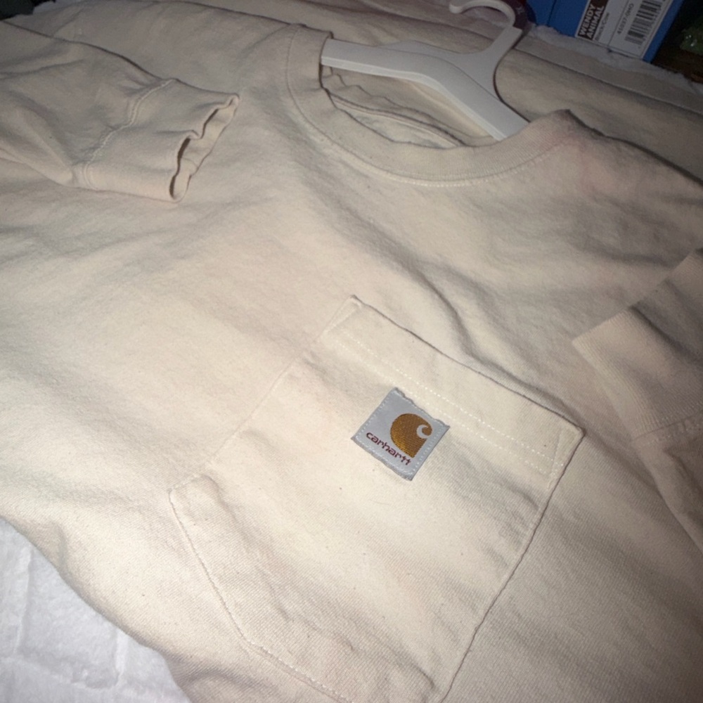 Carhartt Tan Dog Graphic Long Sleeve Shirt - Picture 7 of 11
